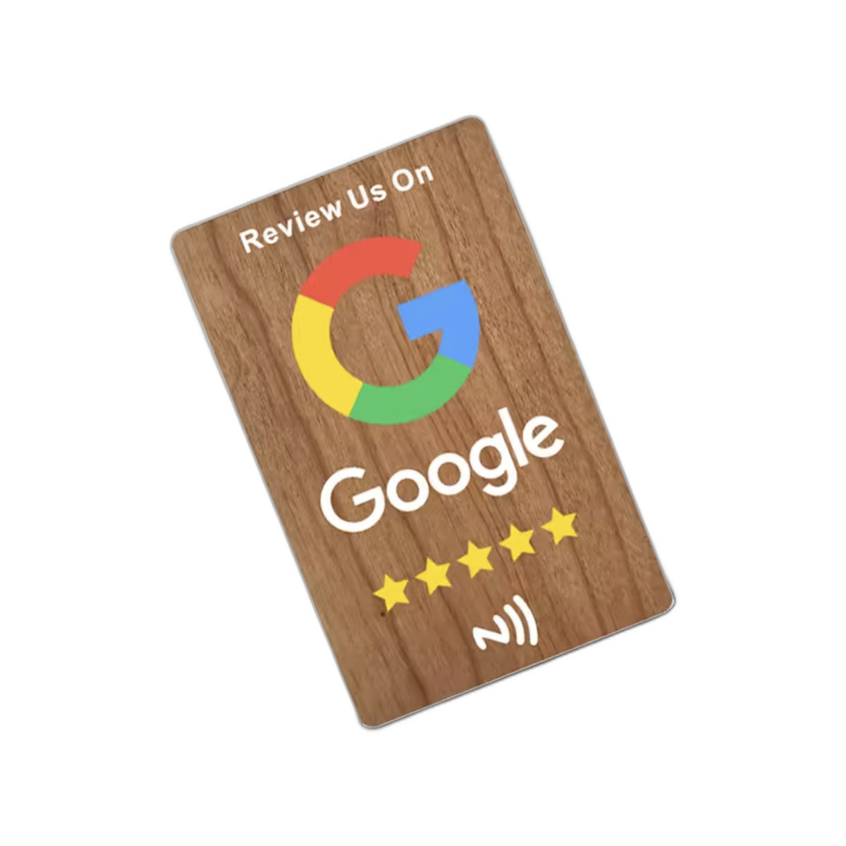 NFC Card Google Recensioni Edizione Legno